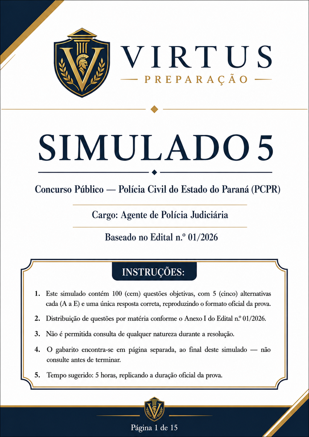 5 Simulados FGV